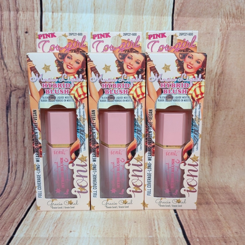 Ioni Pink Cowgirl Mousse Liquid Hybrid Blush Gracie Coral